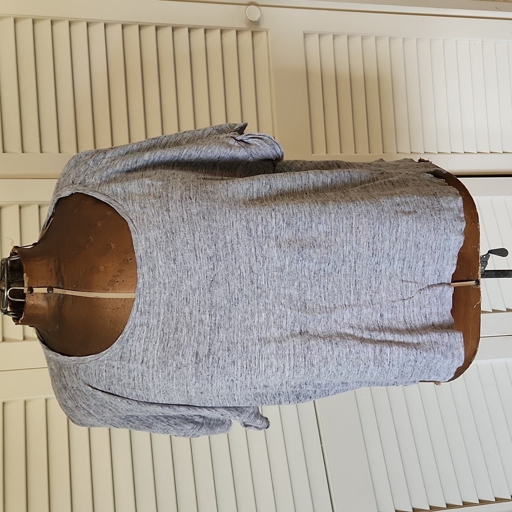 Point Sur for J. Crew Cropped Linen Tee Gray 2x